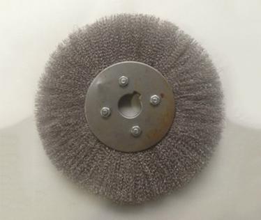 平型鋼絲輪 機用磨料絲刷輥 工業制品表面去毛刺拋光處理
